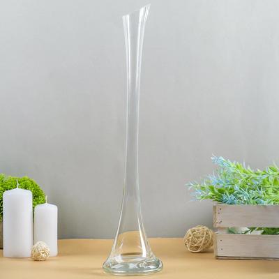 Ваза «Фристайл», 200 мл, d=2.5 см, 40×9.5 см, стекло, прозрачная