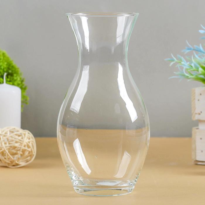 Ваза для цветов «Весна», 650 мл, d=7 см, 18×9 см, стекло, прозрачная - Фото 1