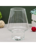Ваза для цветов «Гала», малая, 700 мл, d=8 см, 18×13 см, высота ножки 5 см, стекло, прозрачная - Фото 2