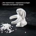 Набор для специй Доляна «Зайка», солонка 50 мл, перечница 40 мл, доломит, белый - Фото 5