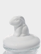 Банка для сыпучих Доляна «Зайка», 230 мл, с керамической крышкой, стекло, прозрачная - Фото 3