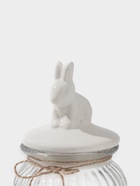 Банка для сыпучих Доляна «Зайка», 600 мл, с керамической крышкой, стекло, прозрачная - Фото 3