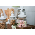 Банка для сыпучих Доляна «Зайка», 600 мл, с керамической крышкой, стекло, прозрачная - Фото 16