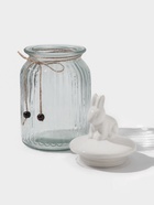 Банка для сыпучих «Зайка», 950 мл, с керамической крышкой, стекло, прозрачная - Фото 2