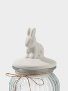 Банка для сыпучих «Зайка», 950 мл, с керамической крышкой, стекло, прозрачная - Фото 3