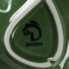 Менажница 3 ячейки Доляна «Лист», 22,1×7,6 см, цвет зелёный - фото 4320587