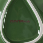 Блюдо сервировочное Доляна «Лист», 17×12.5×3.9 см, зелёное - Фото 5