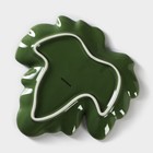 Блюдо сервировочное Доляна «Лист», 20,2×2,2 см, цвет зелёный - Фото 5