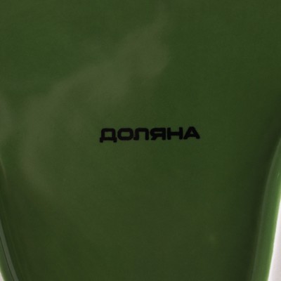 Блюдо сервировочное Доляна «Лист», 20.2×2.2 см, доломит, зелёное