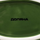 Салатник Доляна «Лист», 220 мл, 14,4×3,8 см, цвет зелёный - фото 4646421