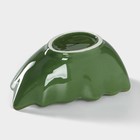 Салатник Доляна «Лист», 18×11 см, цвет зелёный - Фото 3