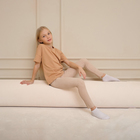 Леггинсы для девочки MINAKU: Casual Collection KIDS, цвет жемчужный, рост 110 см - Фото 8