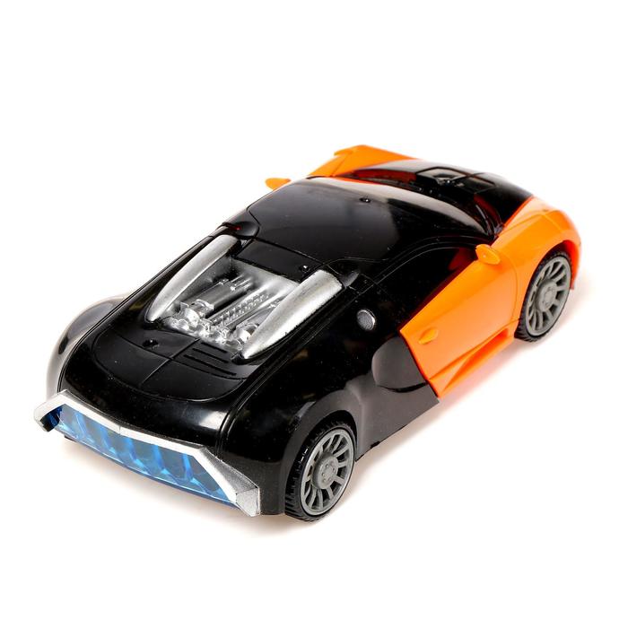 Робот радиоуправляемый «Спорткар», трансформируется, работает от батареек, цвета МИКС 49105