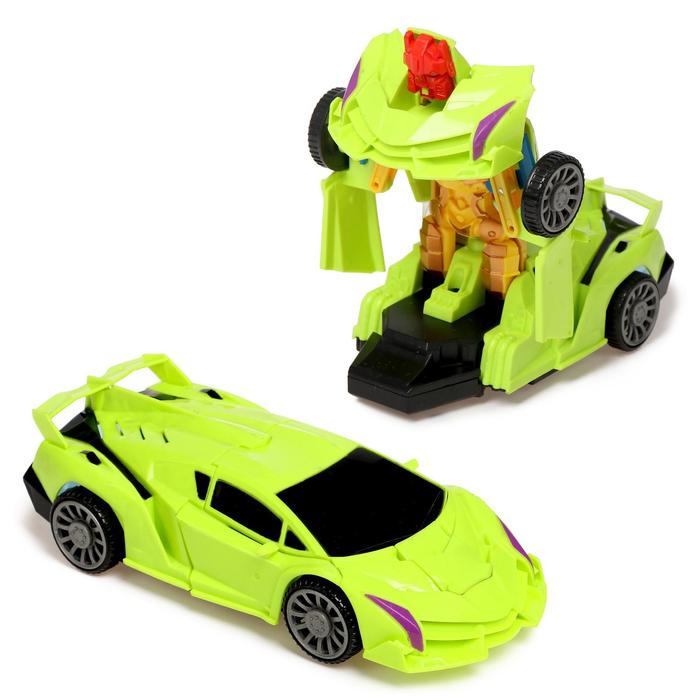 Робот радиоуправляемый «Ламбо», трансформируется, работает от батареек, цвета МИКС 49106