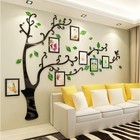 Наклейки интерьерные с фоторамками "Семейное дерево", декор на стену, панно 110 х 140 см - фото 9182314