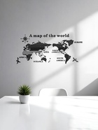 Набор наклеек интерьерных TAKE IT EASY «Карта мира», декор настенный, панно, 54×120 см - Фото 1