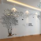Наклейки интерьерные "Дерево", зеркальные, декор на стену, панно 130 х 250 см - фото 320354798