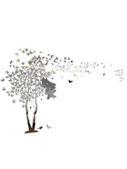 Набор наклеек интерьерных TAKE IT EASY «Дерево», зеркальные, декор настенный, панно, 130×250 см - Фото 2