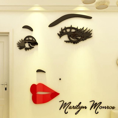 Наклейка интерьерная TAKE IT EASY «Мэрилин Монро», декор настенный, панно, 100×90 см
