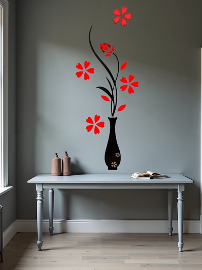 Наклейка интерьерная TAKE IT EASY «Цветы», декор на стену, панно 150×58 см