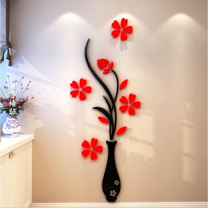 Наклейки интерьерные "Цветы", декор на стену, панно 150 х 58 см - Фото 1