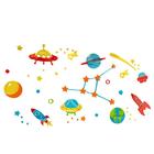 Наклейки интерьерные "Космический мир", детские, декор на стену, панно 92 х 180 см - Фото 4