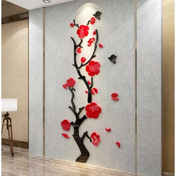 Наклейки интерьерные "Сакура", декор на стену, панно 150 х 45 см - Фото 1