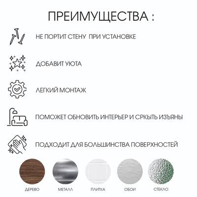 Набор наклеек интерьерных TAKE IT EASY «Сакура», декор на стену, панно, 150×45 см