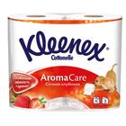 Туалетная бумага Kleenex Aroma Care «Сочная клубника», 3 слоя, 4 рулона - фото 296677387