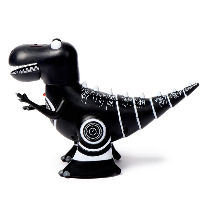Робот динозавр, на пульте управления, интерактивный: звук, свет, на батарейках - фото 1905747471