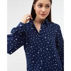 Рубашка (сорочка) женская KAFTAN «Горошек», цвет синий, размер 40-42 - Фото 3