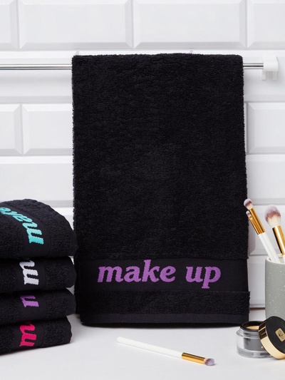 Полотенце махровое Love Life Make up 50*90 фиолетовый,100% хлопок,360 г/м2