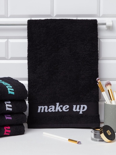 Полотенце махровое Love Life Make up 50×90 белый,100% хлопок,360 г/м²