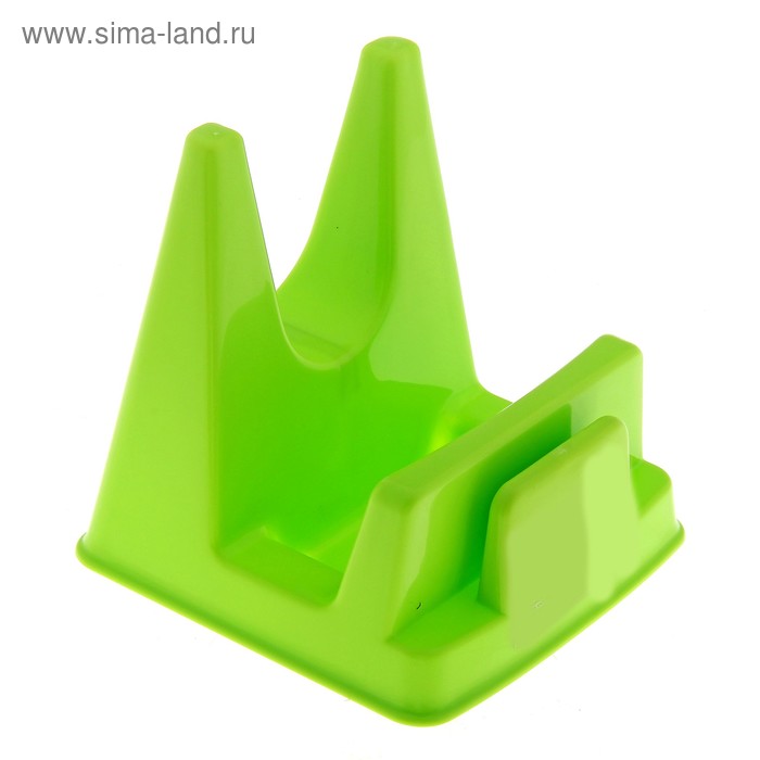 Подставка для крышек и досок разделочных, 12×13×11 см, цвет зелёный - Фото 1