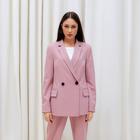 Пиджак женский двубортный MIST, р. 50, розов  (артикул 5524820)  большой выбор товаров оптом и в розницу по низким ценам с доставкой