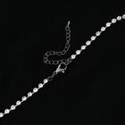 Колье "Нить" крупный элемент, цвет серый, L=70 - фото 25978402