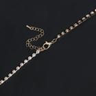 Колье "Нить" прямоугольный элемент, цвет белый в золоте, L=70 - фото 25978405