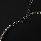 Колье «Голливуд» обруч с нитями, цвет белый в серебре, d=12 , длина 12см - Фото 3