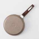 Сковорода блинная «Гранит Brown», d=20 см, пластиковая ручка, антипригарное покрытие, цвет коричневый - Фото 5