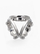 Муфта для платка «Треугольник», цвет серый в серебре - Фото 2