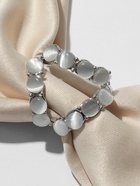 Муфта для платка «Треугольник», цвет серый в серебре 5292658