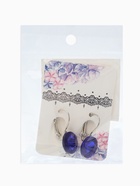 Серьги со стразами «Яркая классика», синие в серебре, d=1.4 см - Фото 6