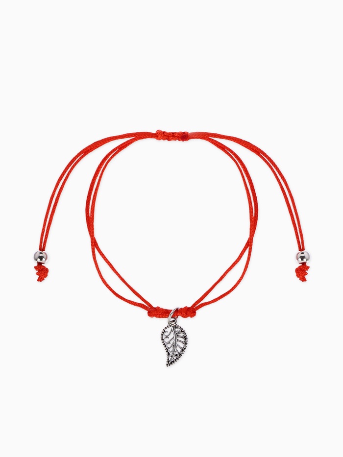 Браслет-оберег «Став» приносящий деньги, лист, цвет серебро, 8 см - Фото 1