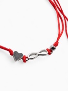 Браслет-оберег «Став» крючок любви и брака, сердце и бесконечность, цвет серебро, 8 см - Фото 2