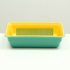 Туалет глубокий с сеткой 36 х 25 х 9 см, жёлтый/ярко-зелёный - Фото 3