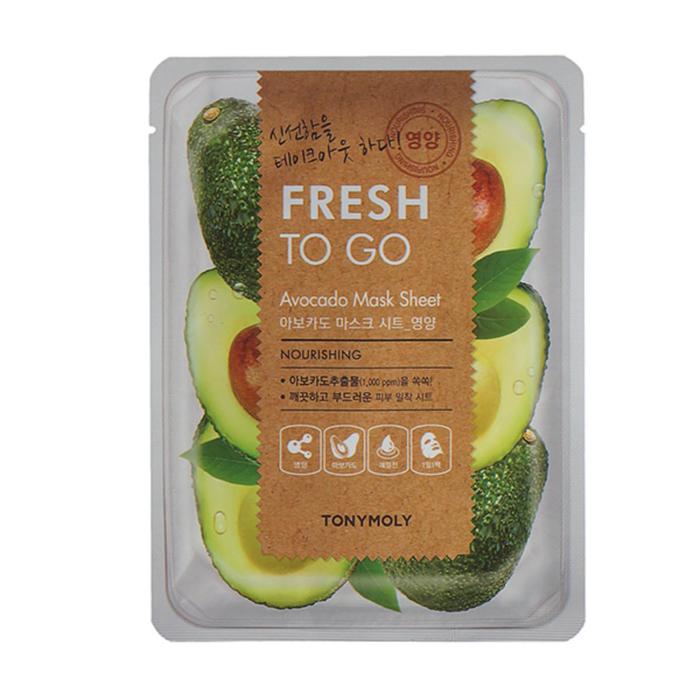 Тканевая маска для лица TONYMOLY Fresh To Go с экстрактом авокадо, 22 г 21607