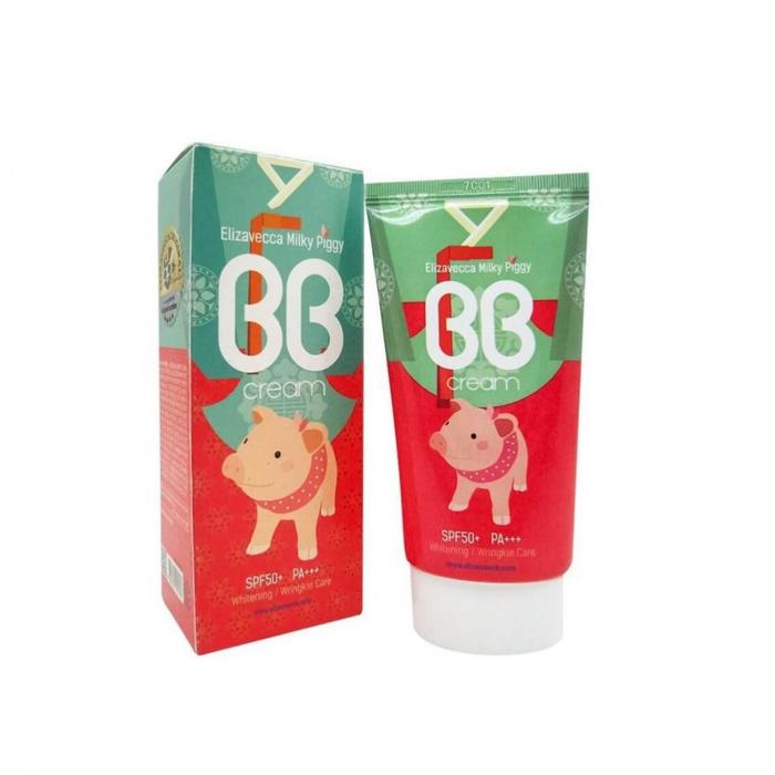 BB-крем для лица Elizavecca Milky Piggy SPF 50+ PA+++ осветляющий антивозрастной, 50 мл - Фото 1