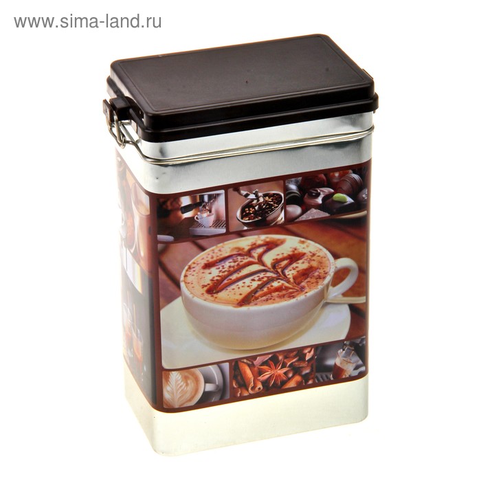 Банка для сыпучих продуктов 1,5 л "Мокко", цвета МИКС - Фото 1