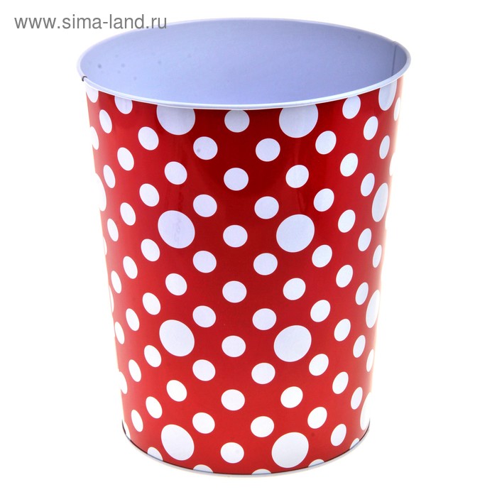 Емкость для хранения 7 л "Горох", красная - Фото 1