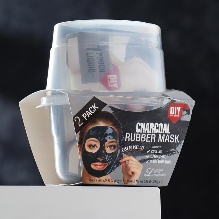 Альгинатная маска Lindsay с древесным углём: пудра + активатор - Фото 1
